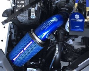 Dodge 2500 Performance Air Intake - Sinister Diesel - Cold Air Intake - Sinister Blue - `19-`20